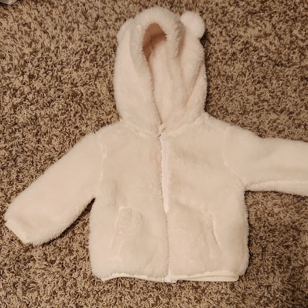 Cozy Cream Fleece Baby Jacket